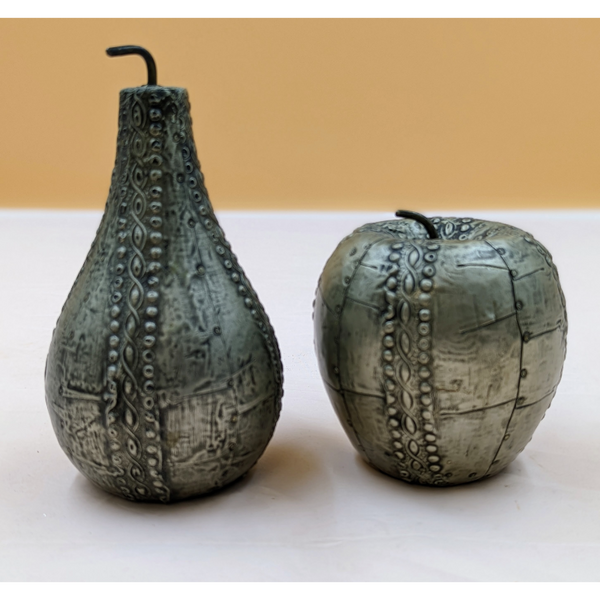 Vintage Apple & Pear Pewter Set Furniture & Home Decor KW Consignment Inc. 80.00