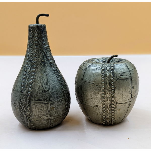 Vintage Apple & Pear Pewter Set Furniture & Home Decor KW Consignment Inc. 80.00