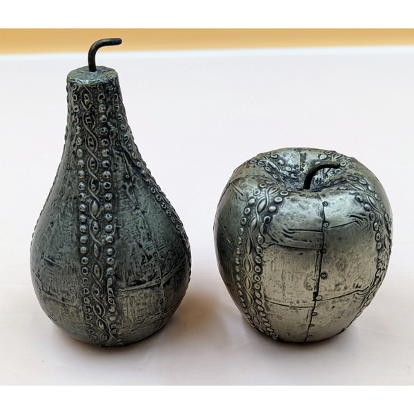Vintage Apple & Pear Pewter Set Furniture & Home Decor KW Consignment Inc. 80.00