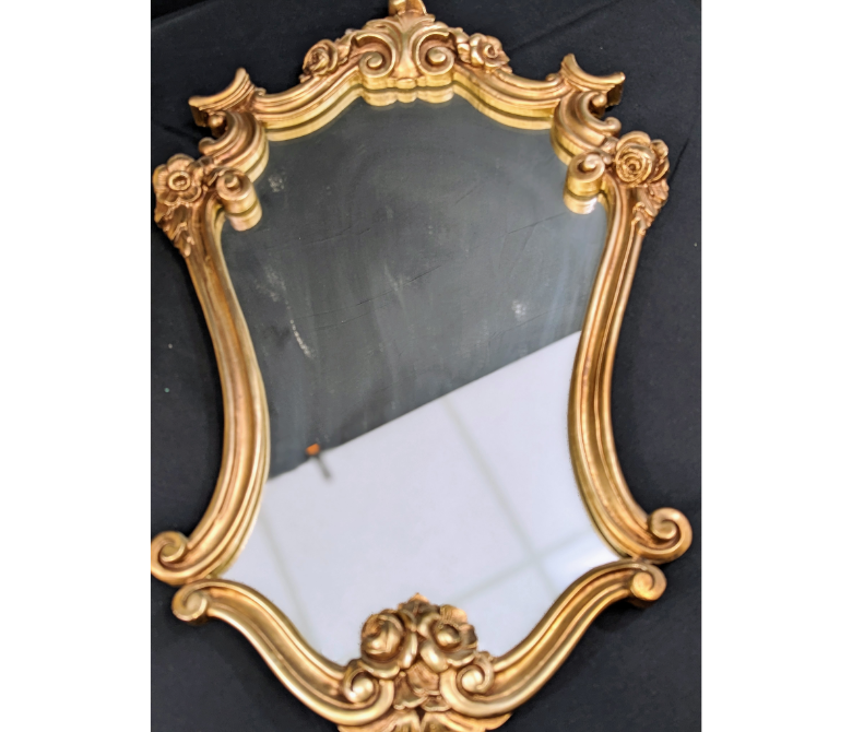 Vintage Durwood Gold Wall Mirror Furniture & Home Decor KW Consignment Inc. 75.00