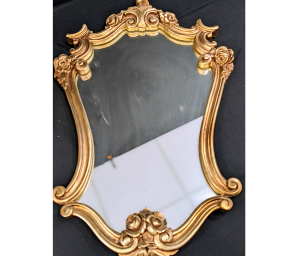 Vintage Durwood Gold Wall Mirror Furniture & Home Decor KW Consignment Inc. 75.00
