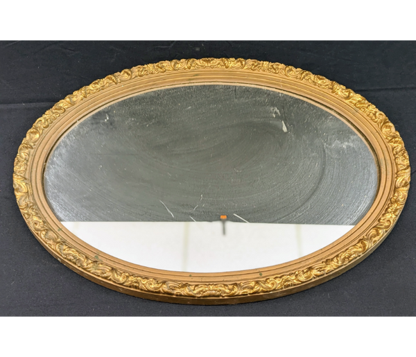 Vintage Oval Mirror Furniture & Home Decor KW Consignment Inc. 35.00
