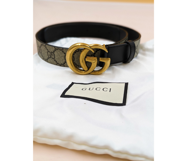 Gucci Supreme leather belt