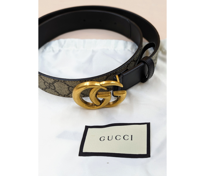 Gucci Supreme leather belt