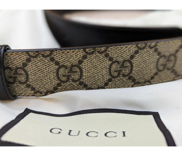 Gucci Supreme leather belt
