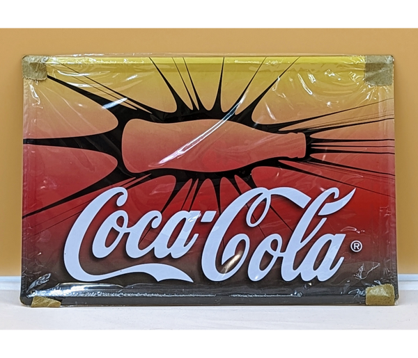 Red Coca-Cola Reproduction Tin Sign Furniture & Home Decor KW Consignment Inc. 15.00