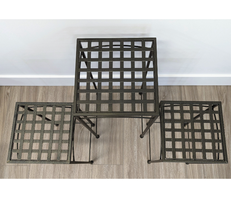 Set of 3 Iron Plant Stands Furniture & Home Decor KW Consignment Inc. 50.00