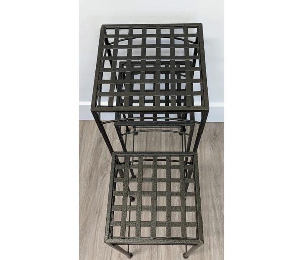 Set of 3 Iron Plant Stands Furniture & Home Decor KW Consignment Inc. 50.00