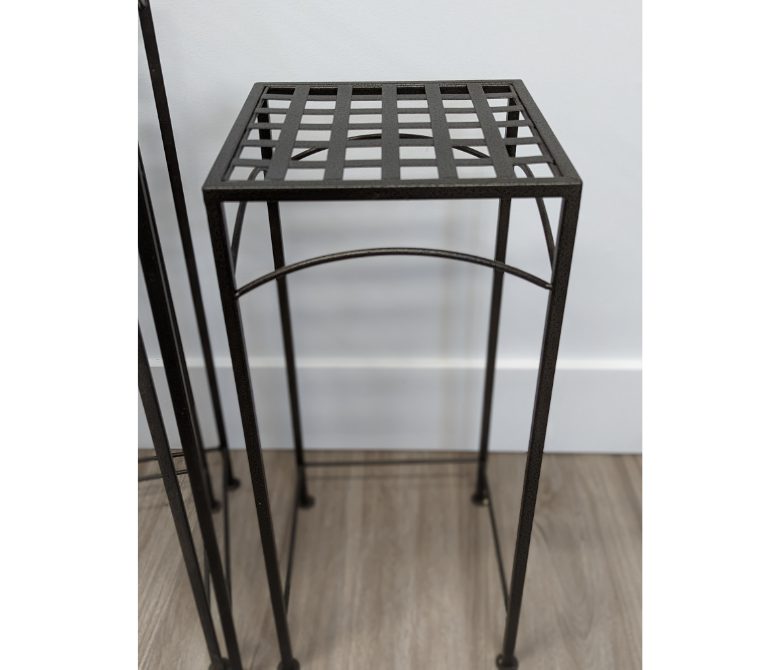 Set of 3 Iron Plant Stands Furniture & Home Decor KW Consignment Inc. 50.00