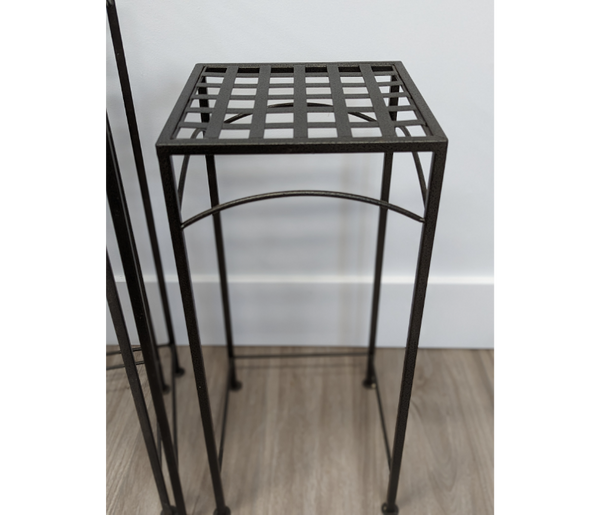 Set of 3 Iron Plant Stands Furniture & Home Decor KW Consignment Inc. 50.00