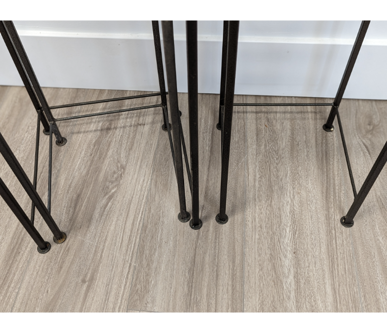 Set of 3 Iron Plant Stands Furniture & Home Decor KW Consignment Inc. 50.00