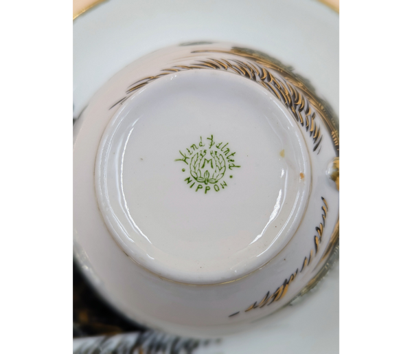 Nippon Hand Painted Japanese Cup & Saucer Unique Finds KW Consignment Inc. 20.00