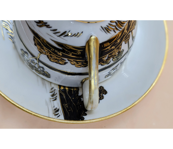 Nippon Hand Painted Japanese Cup & Saucer Unique Finds KW Consignment Inc. 20.00