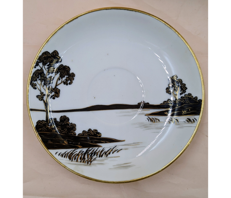 Nippon Hand Painted Japanese Cup & Saucer Unique Finds KW Consignment Inc. 20.00