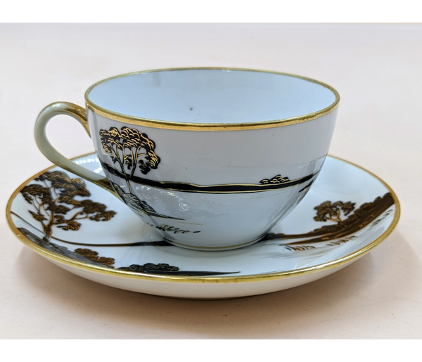 Nippon Hand Painted Japanese Cup & Saucer Unique Finds KW Consignment Inc. 20.00