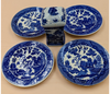 Blue Willow Dessert Set & Hair Pin Holder Furniture & Home Decor KW Consignment Inc. 60.00
