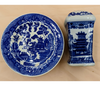 Blue Willow Dessert Set & Hair Pin Holder Furniture & Home Decor KW Consignment Inc. 60.00