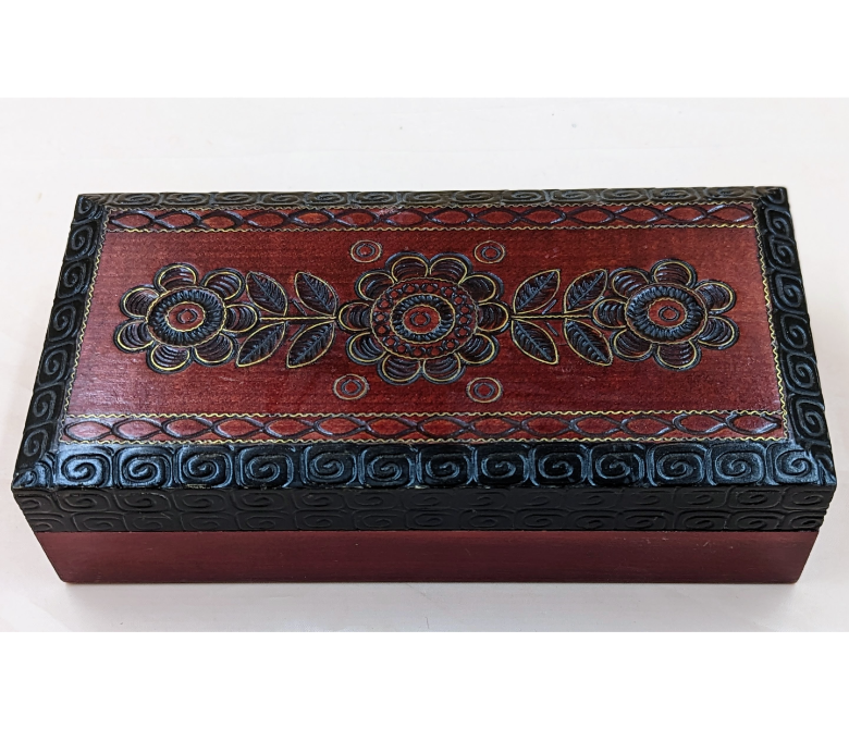 Wooden Jewelry Box Furniture & Home Decor KW Consignment Inc. 32.50
