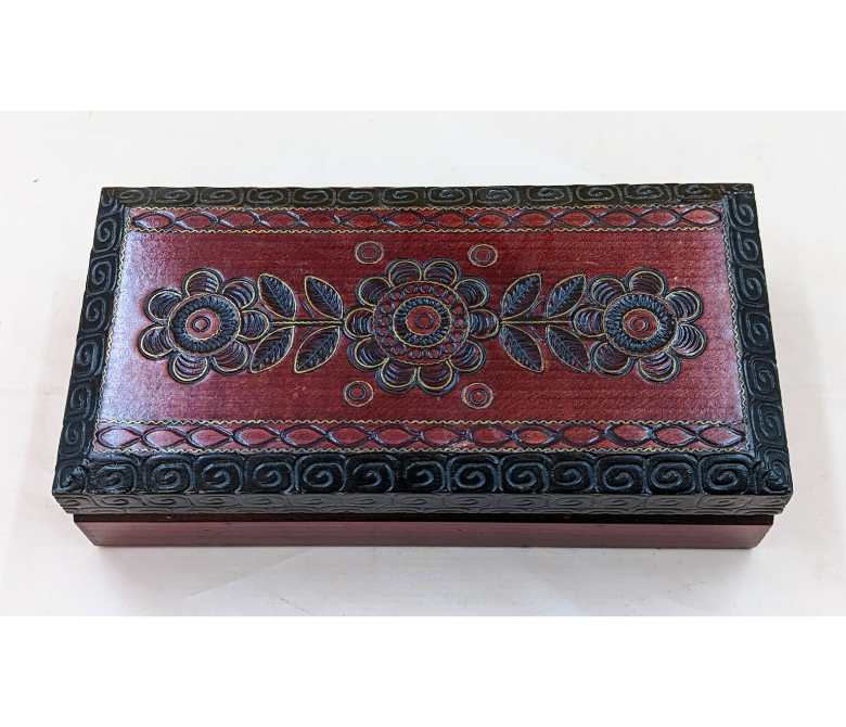 Wooden Jewelry Box Furniture & Home Decor KW Consignment Inc. 32.50