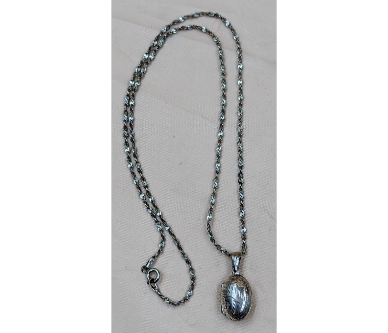 Vintage Sterling Silver 925 Locket Jewelry KW Consignment Inc. 50.00