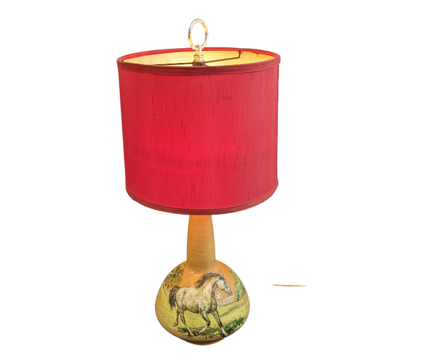 Custom Hand Painted Horse Lamp Furniture & Home Decor KW Consignment Inc. 120.00