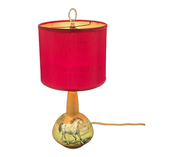 Custom Hand Painted Horse Lamp Furniture & Home Decor KW Consignment Inc. 120.00